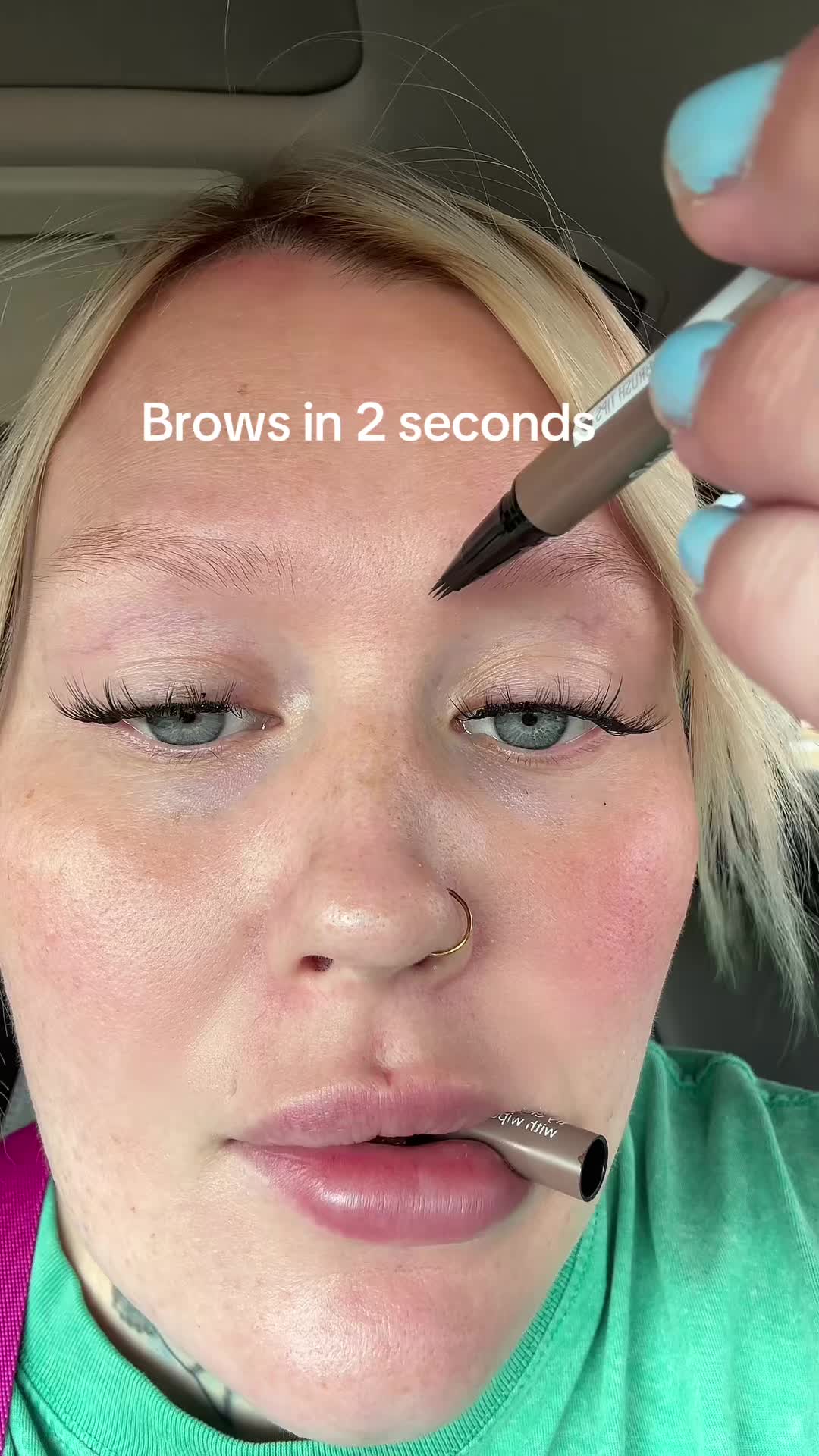 TikTok post by @sobermakeupmama_paige for iMethodBeauty. Caption reads: @IMETHOD BEAUTY will forever be my go to🤍🤏🏼....