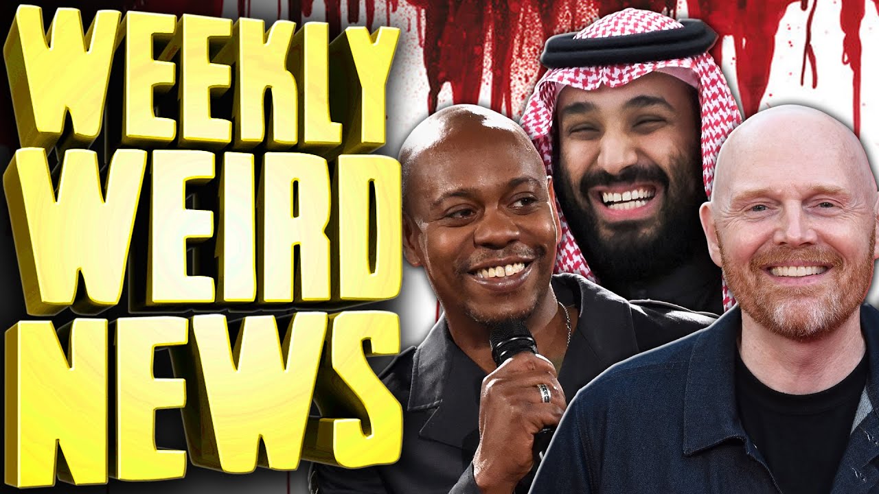YouTube post by @InternetTodayTV for The Guardian. Caption reads: 'Free Speech' Comedy Titans Sell Out in Saudi....