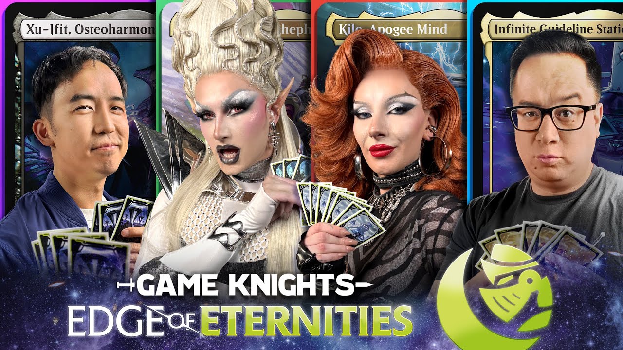 YouTube post by @commandcast for Audible. Caption reads: Drag Race at the Edge of Eternities w/ Bosco &....