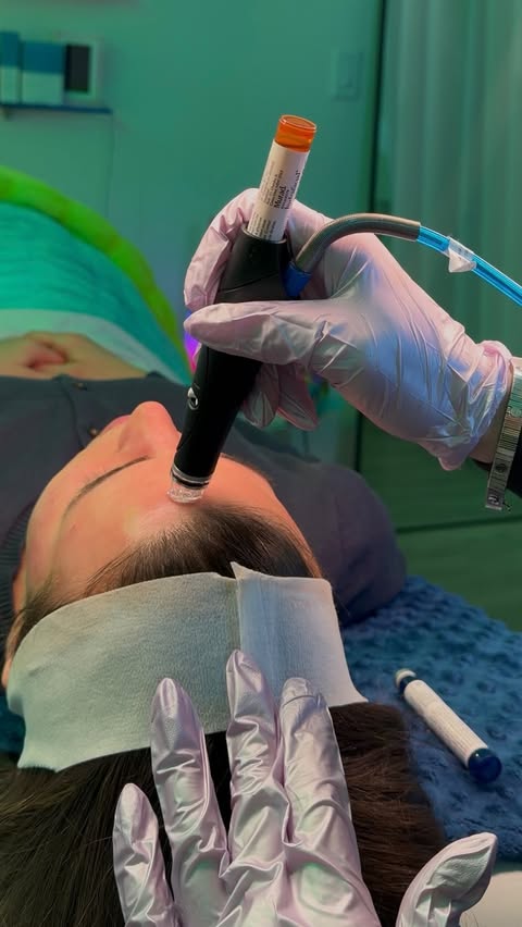 Instagram post by @faceb.ymace for Hydrafacial. Caption reads: HYDRAFACIAL is a facial that NEVER misses. It’s....