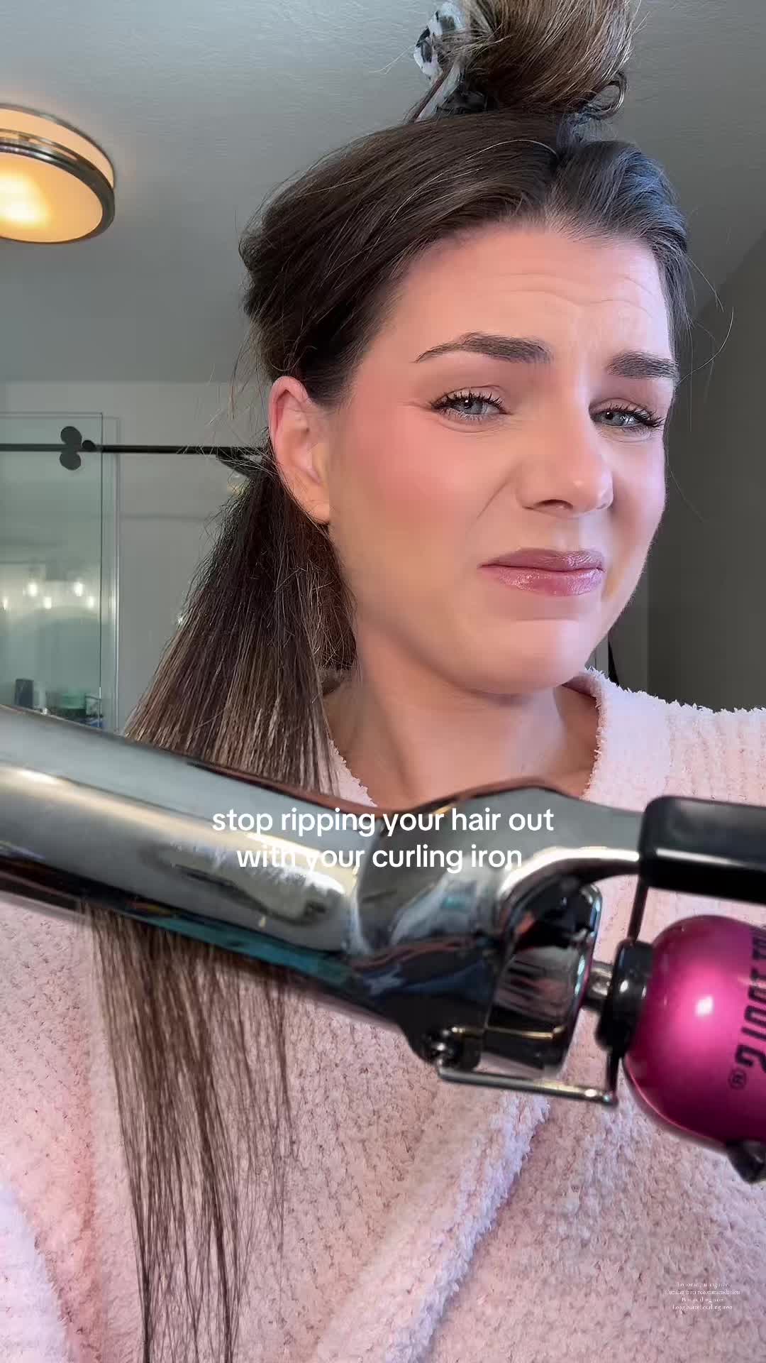 TikTok post by @morg_lucas for Bio Ionic. Caption reads: [...] favorite curling iron for a reason! @Bio....