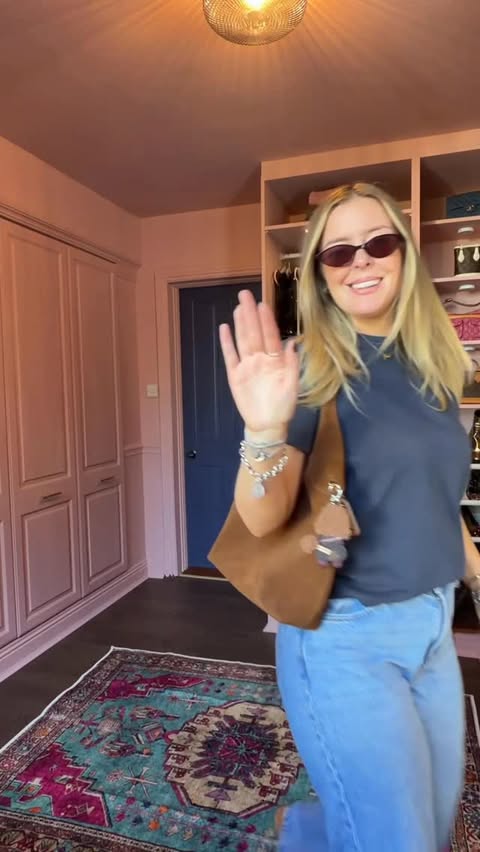 Instagram post by @megankatemcg for Kukoon Rugs. Caption reads: [...] wardrobe is now complete thanks to....