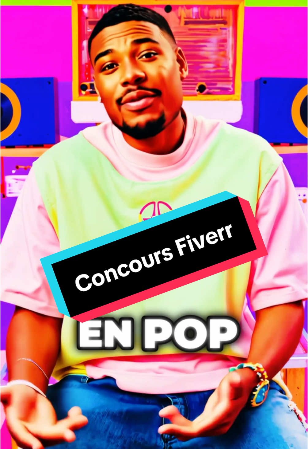 TikTok post by @officieldace for Fiverr. Caption reads: Mentionne un artiste que tu connais qui doit faire....