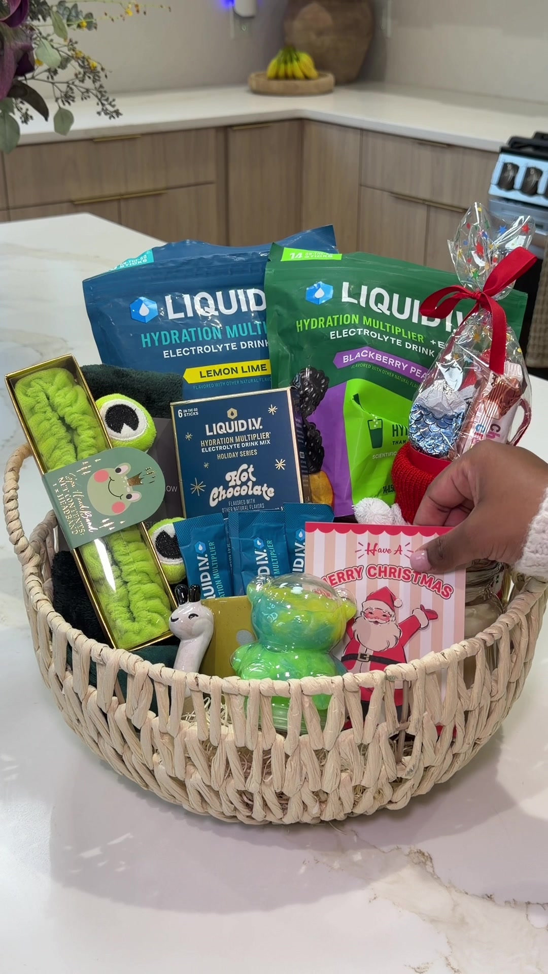 TikTok post by @shawtysin for Liquid IV. Caption reads: ✨ “’Tis the season for giving… and I’m gifting....