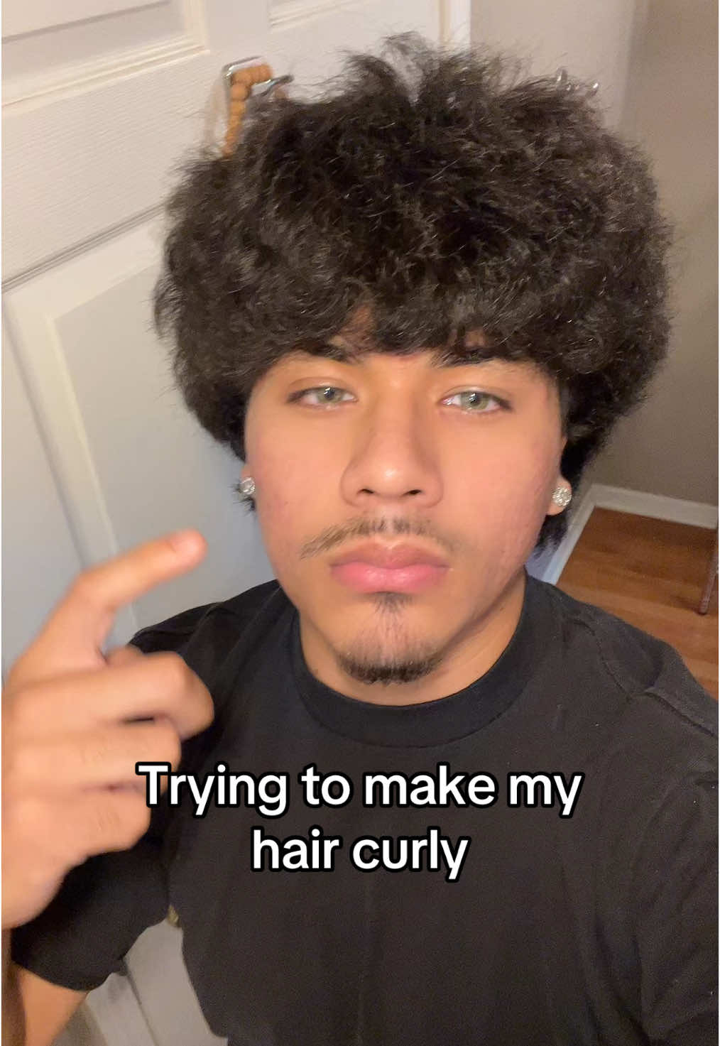 TikTok post by @frizznotrizz for Based BodyWorks. Caption reads: [...] get curly hair wowww🫢 @Based Bodyworks....