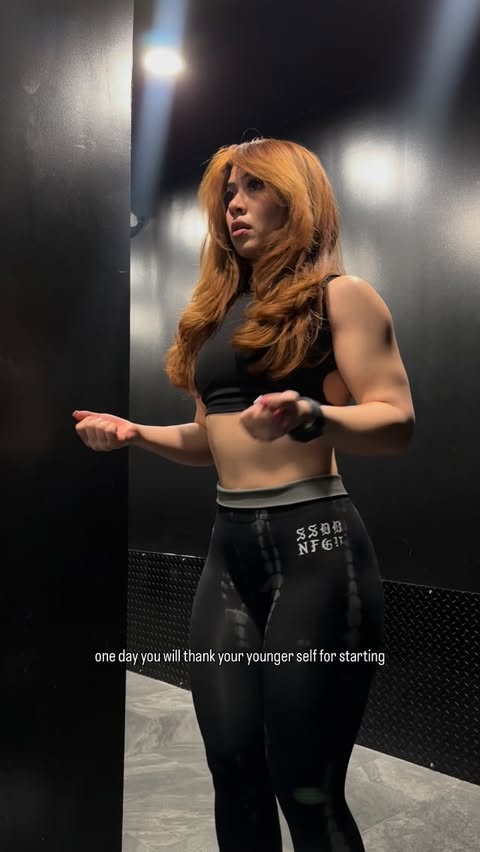 Instagram post by @ana.de.la.fuerza for 1UP Nutrition. Caption reads: [...] with taking enough protein from....