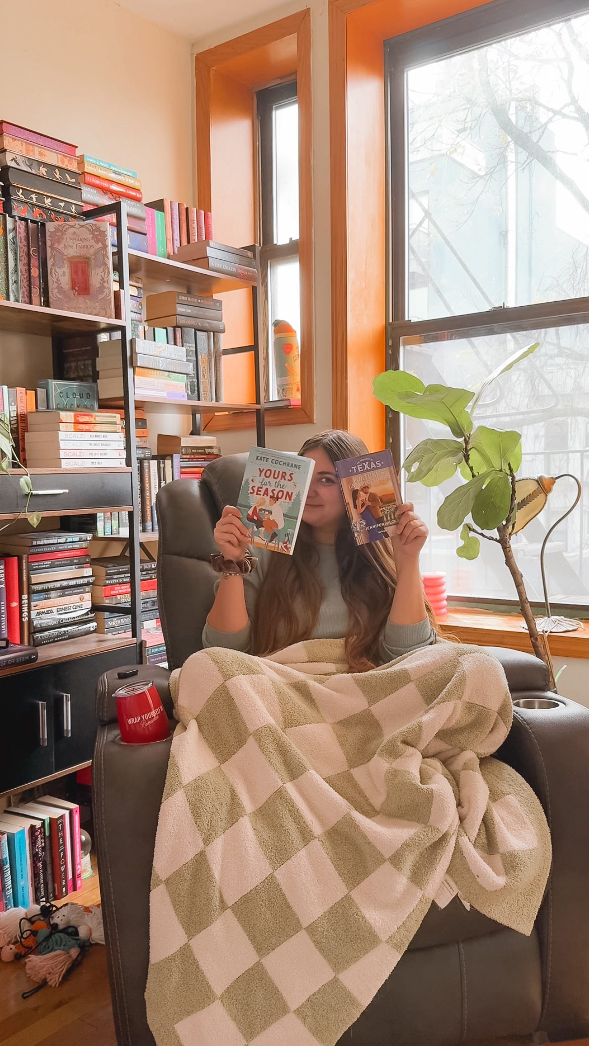 Instagram post by @its.amandas.bookshelf for Harlequin Books. Caption reads: [...] website (link in bio). #AD #HarlequinBooks....