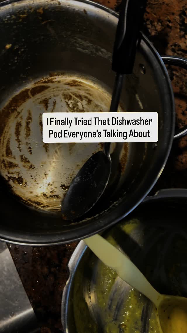 Instagram post by @jvayavinat for Target. Caption reads: I Finally Tried That Dishwasher Pod Everyone’s....