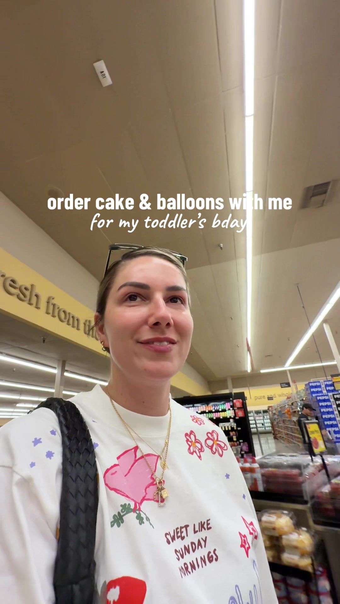 TikTok post by @adaatude for Safeway. Caption reads: lilah’s bday weekend uploading 🎂🎈....