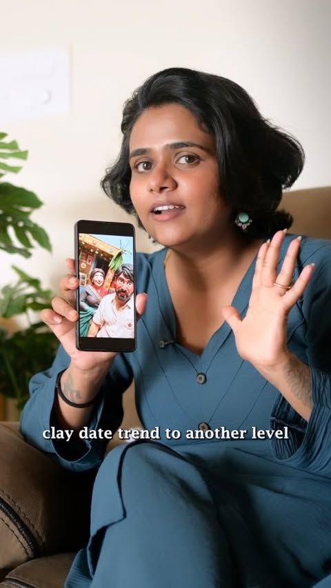 Instagram post by @moulya_offl for Meta AI. Caption reads: [...] a cute claymation twist with @meta.ai....