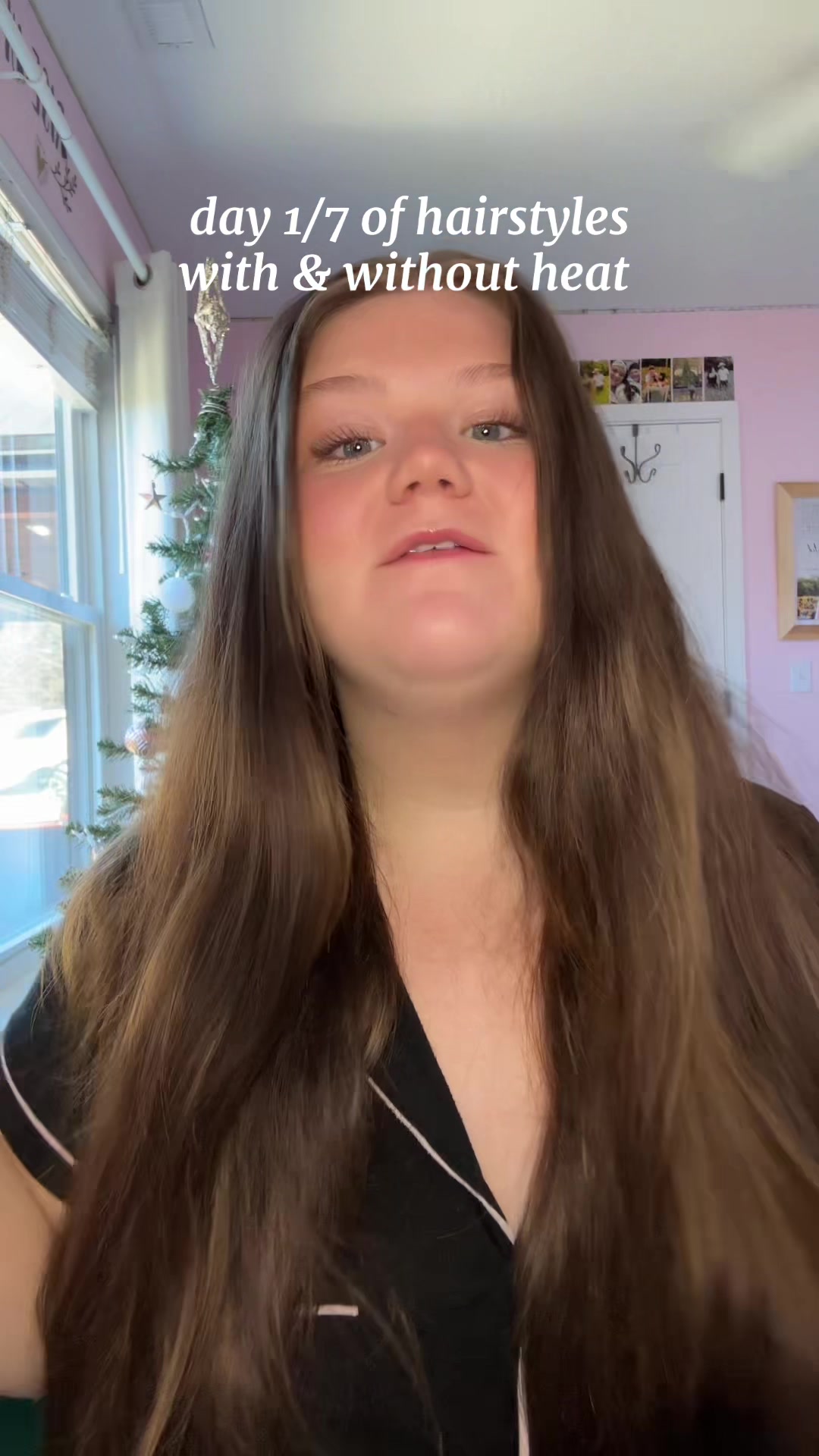 TikTok post by @calleighpaige07 for Kitsch. Caption reads: day 1!! The bow made it look 10 TIMES better!!! ....