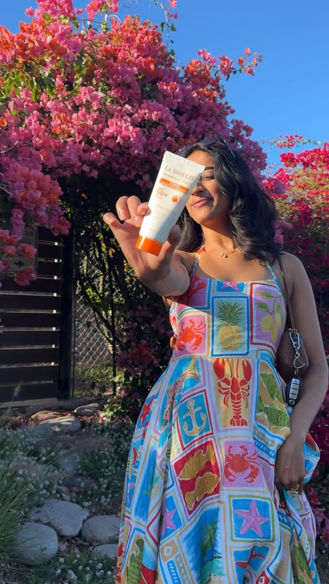 Instagram post by @neha.dharma for La Shield. Caption reads: [...] which means it’s time to stock up on....