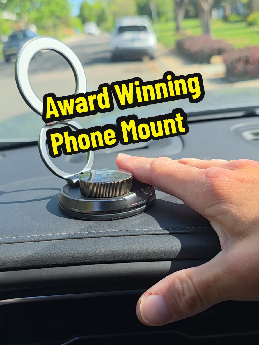 TikTok post by @theghousefam for LISEN. Caption reads: Lisen new metal magnetic phone mount just won a....