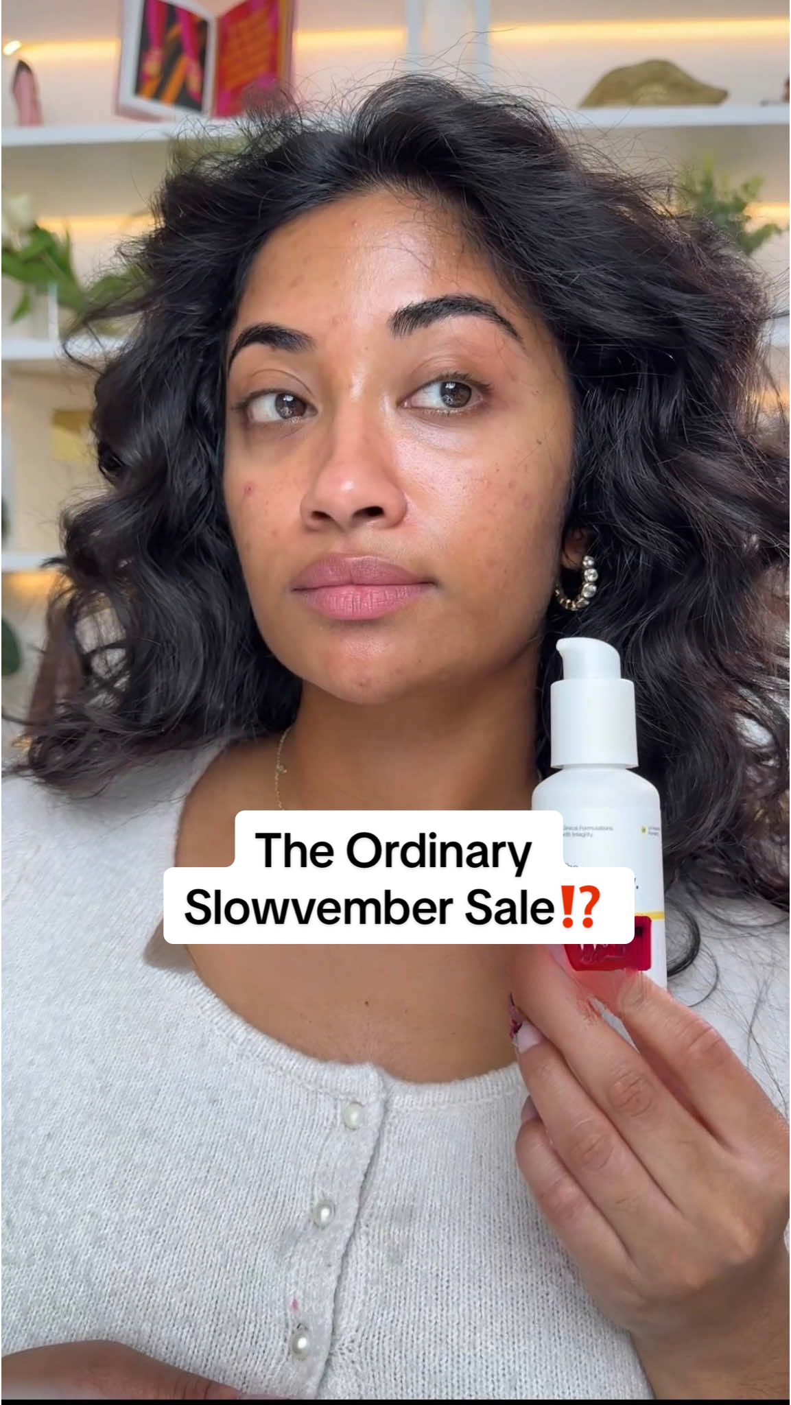TikTok post by @monica.raviii for The Ordinary. Caption reads: Slowvember is the PERFECT time to stock up on @The....
