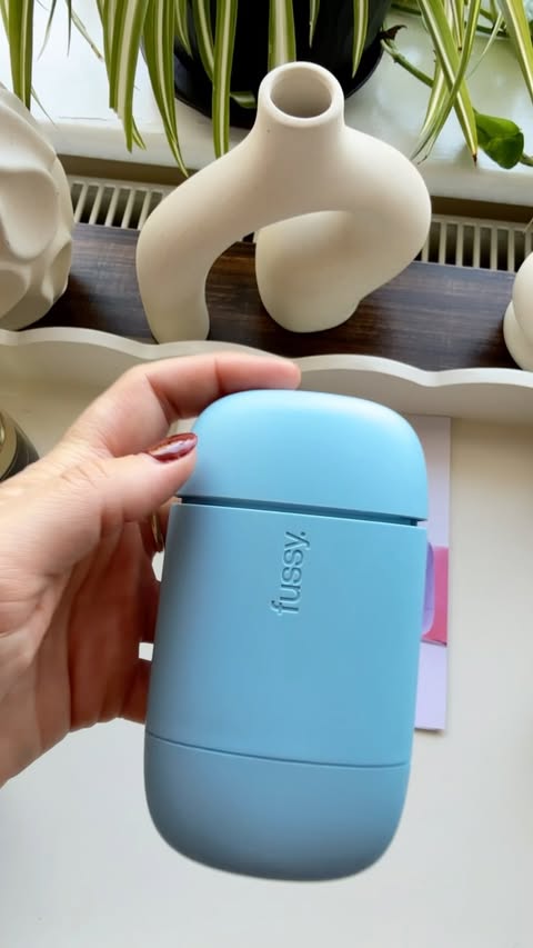 Instagram post by @uka.kristjana for Fussy. Caption reads: #AD My new little everyday essential from Fussy 🤍....