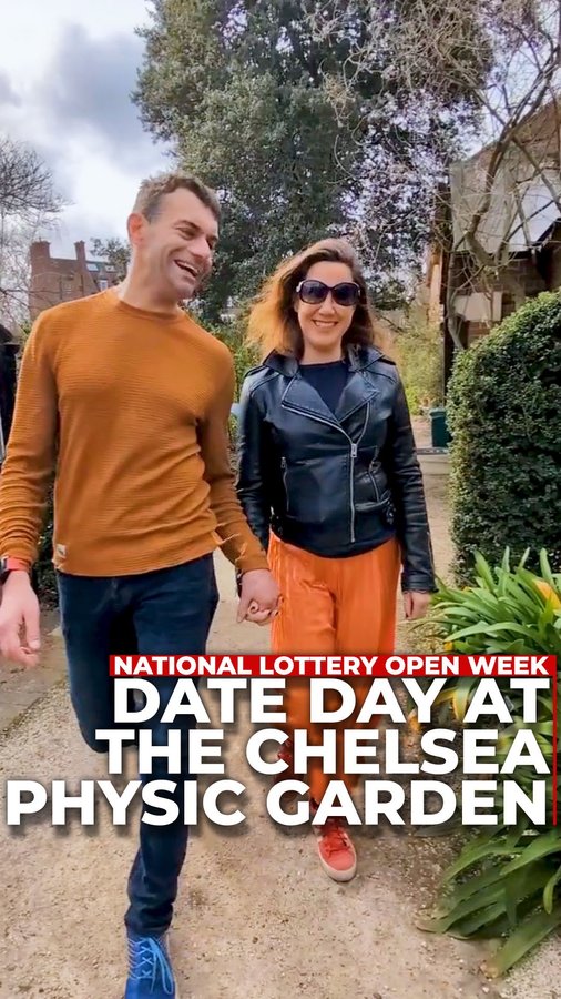 Instagram post by @chrisevanstfi for National Lottery Good Causes. Caption reads: As part of National Lottery Open Week, Vassos and....