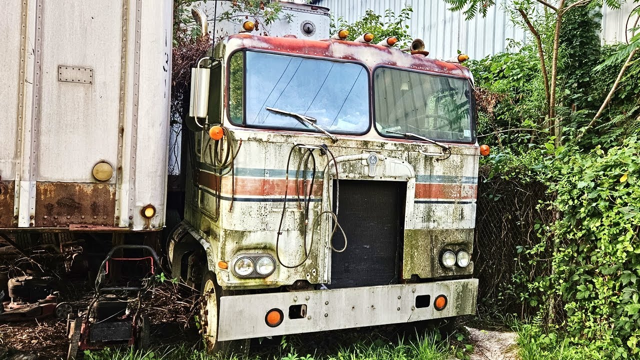 YouTube post by @NoNonsenseKnowHow for Sundays for Dogs. Caption reads: DIRT CHEAP 1978 Kenworth K100 Cabover Truck WILL....