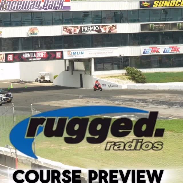 Instagram post by @mattfield777 for Rugged Radios. Caption reads: This is your official @ruggedradios #FDNJ course....