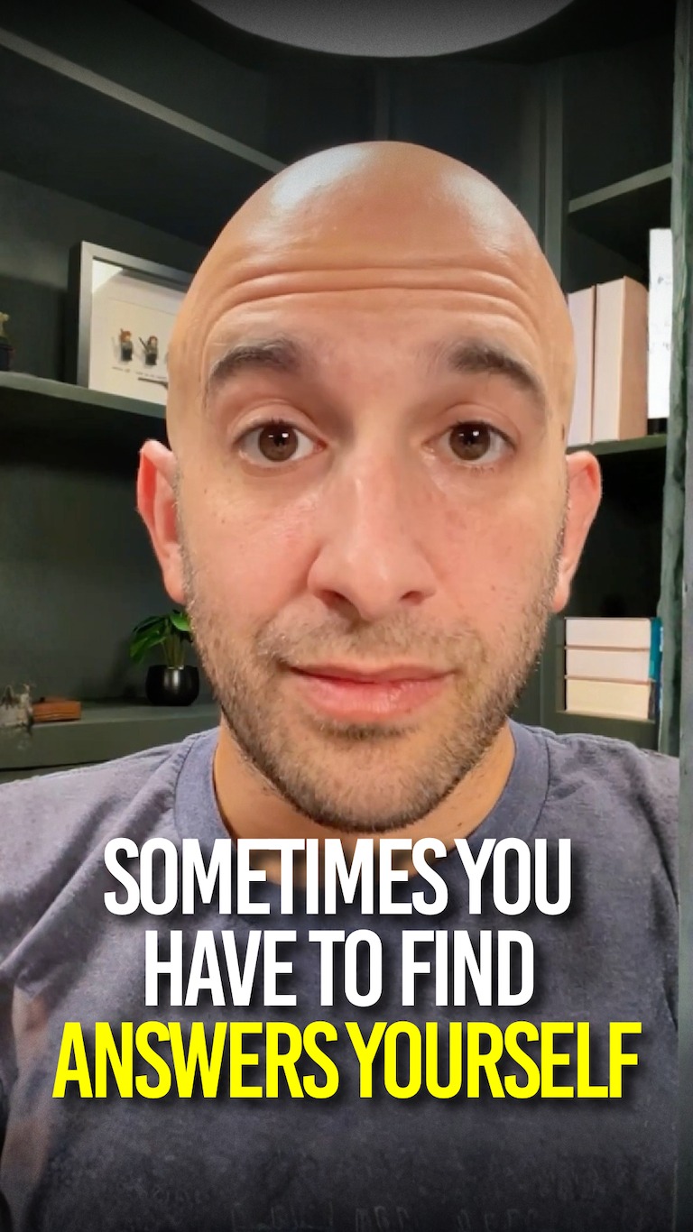 Instagram post by @syattfitness for Marek Health. Caption reads: Sometimes You Have to Find Answers Yourself.