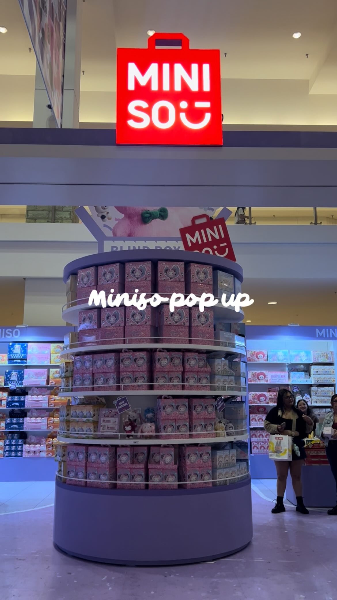 Instagram post by @yvetteciao for Sanrio. Caption reads: The @miniso.official x @sanrio collection is now....