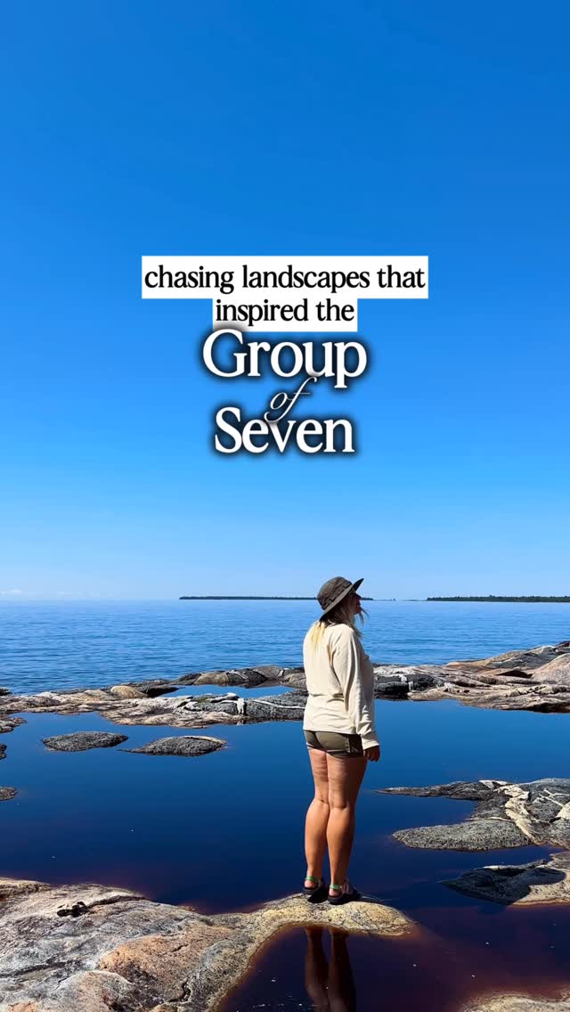 Instagram post by @yourmatiekatie for Destination Ontario. Caption reads: Where Art Meets Nature 🖼️ #Sponsored....