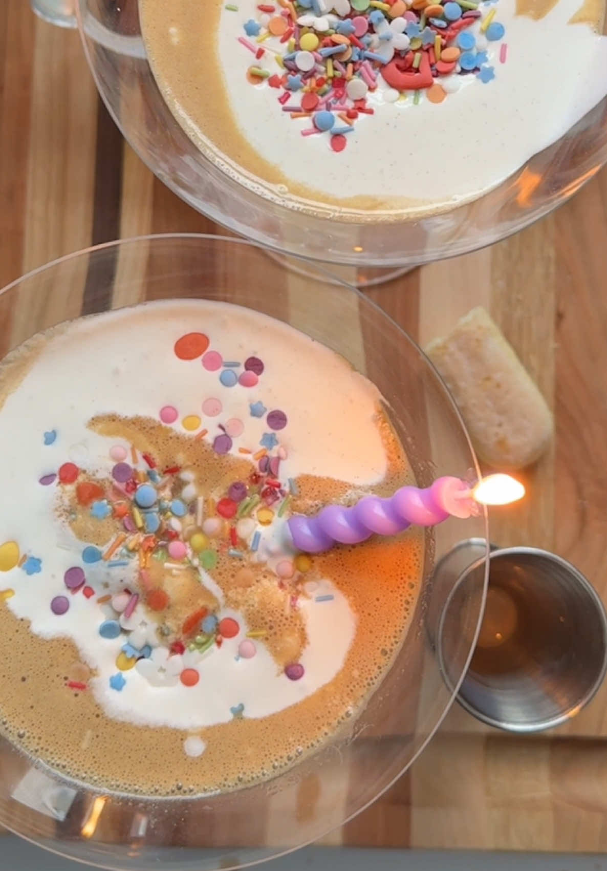 TikTok post by @_gloyoyo_ for Java House. Caption reads: extra easy bday tiramisu espresso martinis w/....