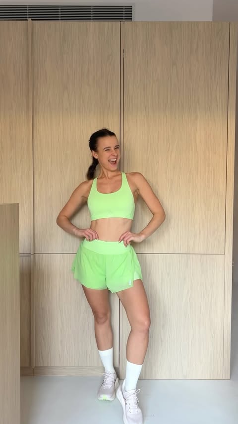 Instagram post by @olivia.eats.runs for 2XU. Caption reads: [...] collection: LIME ZEST 🍋‍🟩 My favourite 2XU....