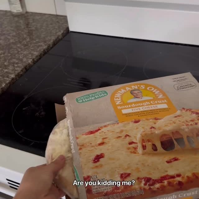 Instagram post by @janellemarieandrews for Newman's Own. Caption reads: #Ad Dinner that makes the kids happy, takes 0....