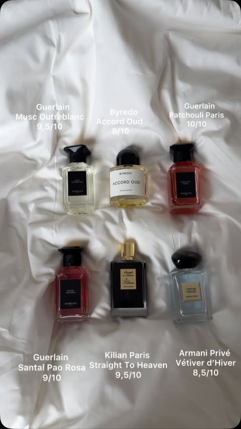 Instagram post by @sebnemiy for Byredo. Caption reads: [...] @guerlain – Musc Outreblanc 2.....