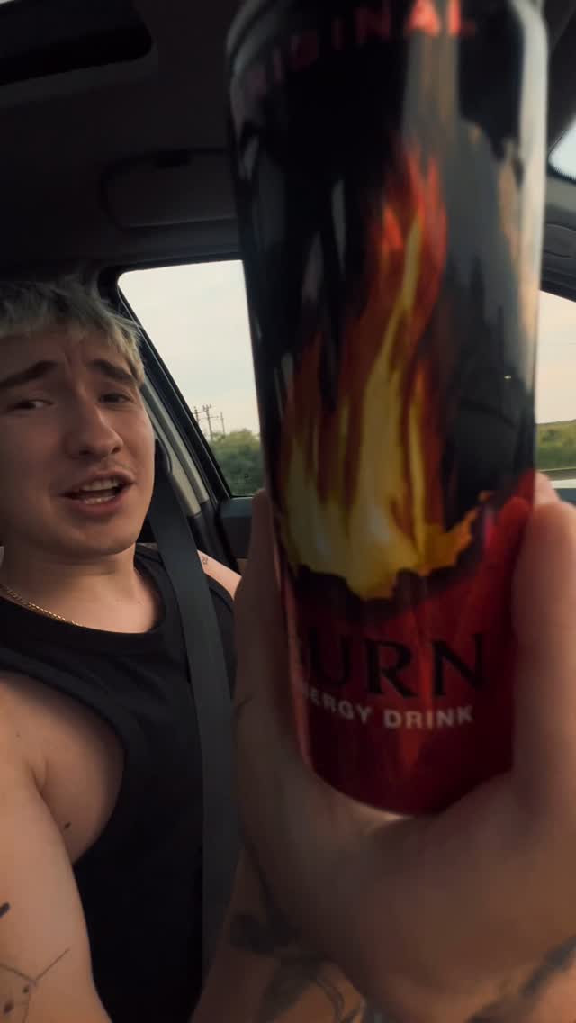 Instagram post by @ioni_ro for Burn Energy Drink. Caption reads: Incepând de mâine ne distrăm zilnic la Electric....