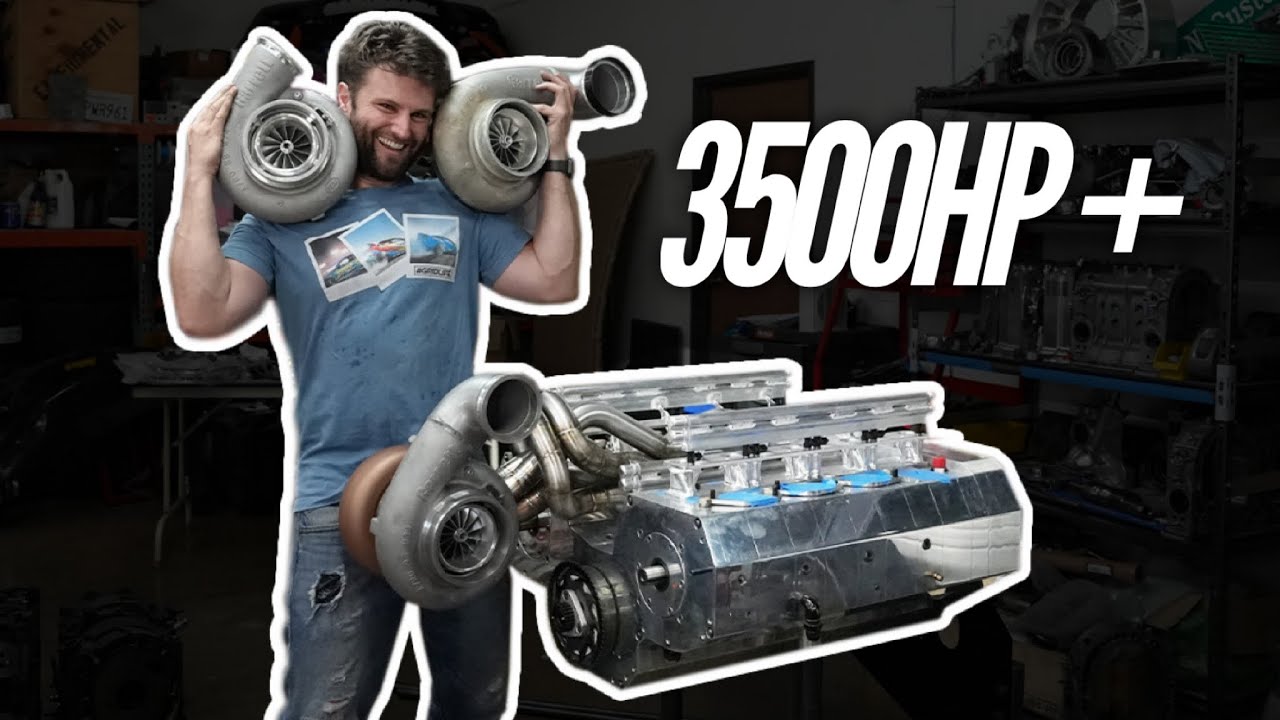 YouTube post by @RobDahm for Keeps. Caption reads: THE 12 ROTOR GETS 3 MASSIVE TURBOS.