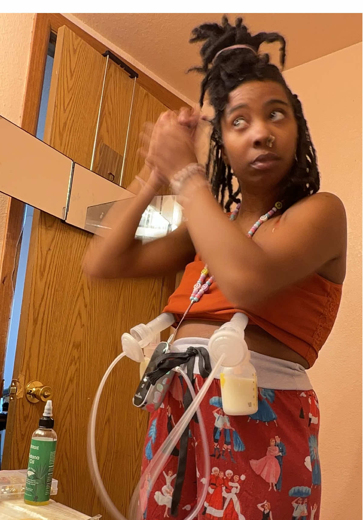 TikTok post by @mamaevy3 for BabyBuddha Products. Caption reads: #loccummunity #locjourney #locs #locsoftiktok....