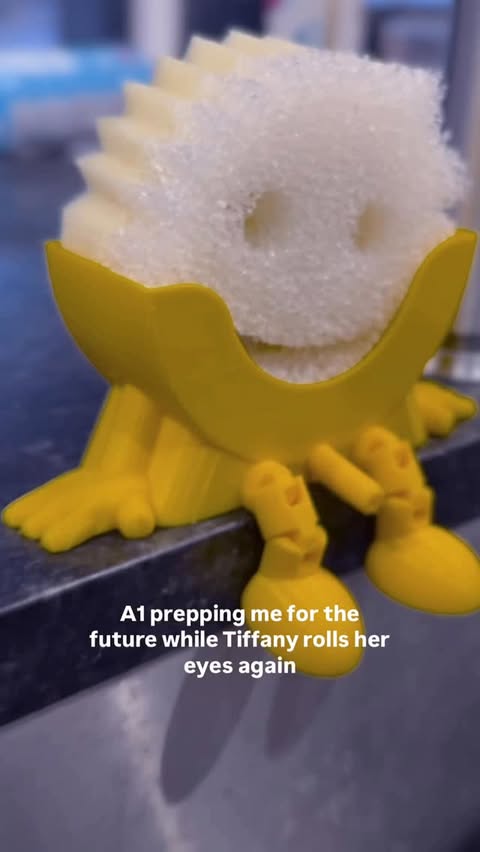 Instagram post by @rainesinthepnw for Bambu Lab. Caption reads: [...] constant babysitting 😮‍💨 #ad The....