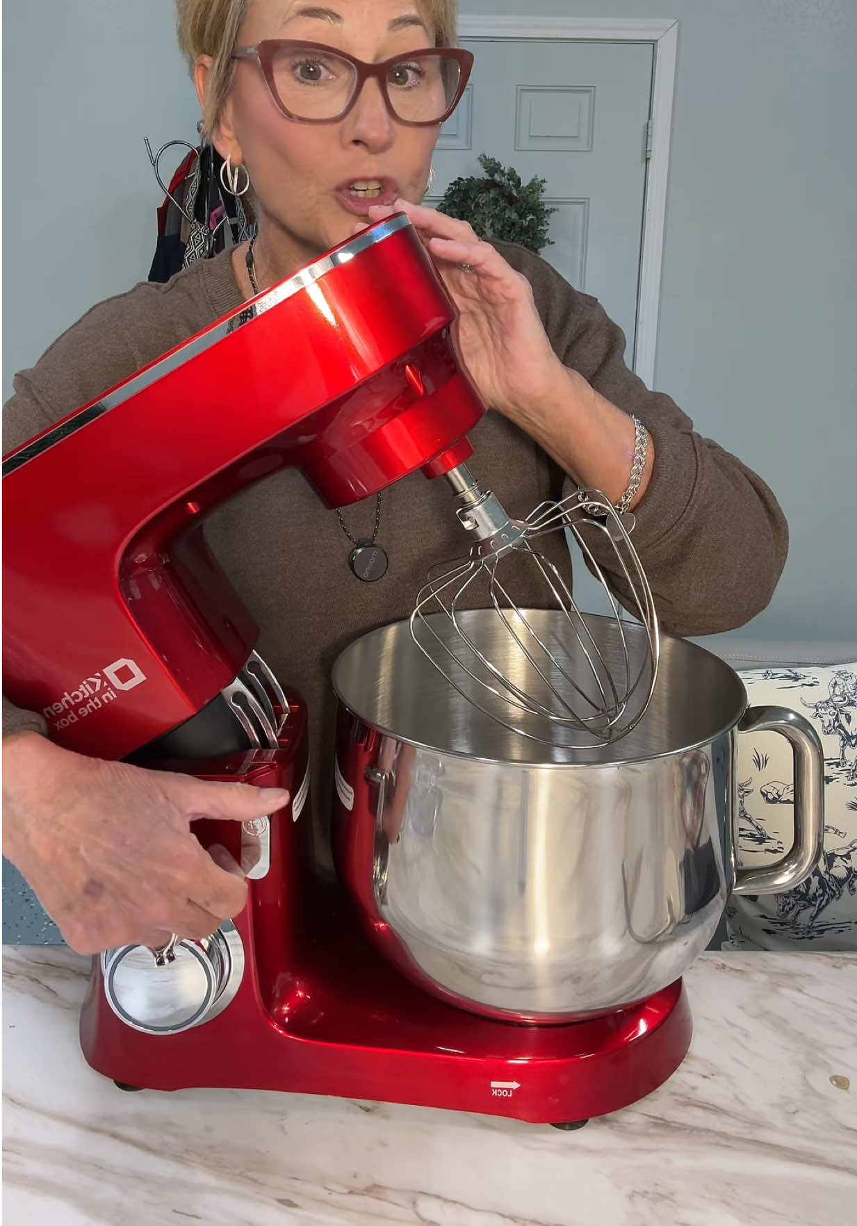 TikTok post by @tlb5219 for Kitcheninthebox. Caption reads: [...] Sturdy, and easy to use!....