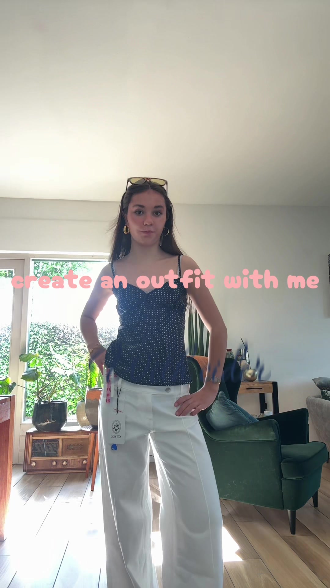 TikTok post by @febe_koppenn for Cider. Caption reads: Create an outfit with me with @Cider #ad #pr....