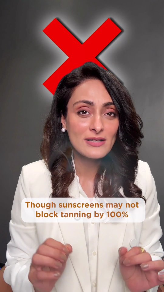 Instagram post by @dr.aanchal.md for Cetaphil. Caption reads: It is always recommended to wear sunscreen in the....