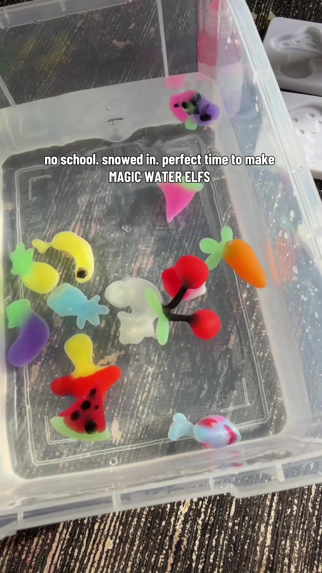 TikTok post by @mamaashleyx4 for Kiditos. Caption reads: always stocked up on @Kiditos magic water elf’s....