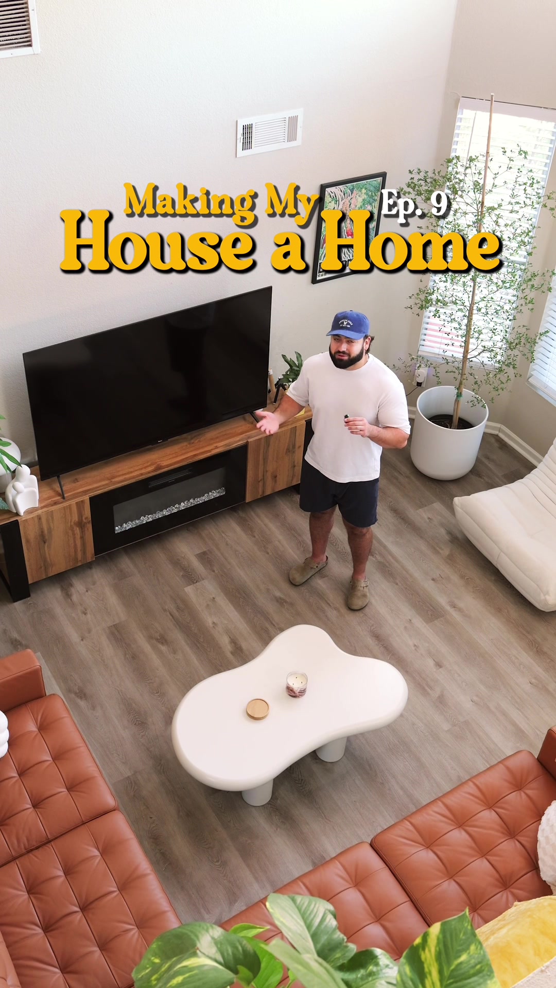 TikTok post by @realabrahamcorella for Revival Rugs. Caption reads: This new washable rug from @Revival added a whole....