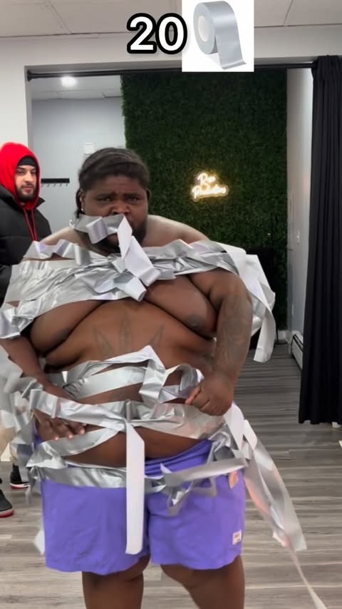 Instagram post by @iamphatpapi for Stake. Caption reads: Phat’s vs 200 Layers Of Tape 😭 @stakeusa #explore....
