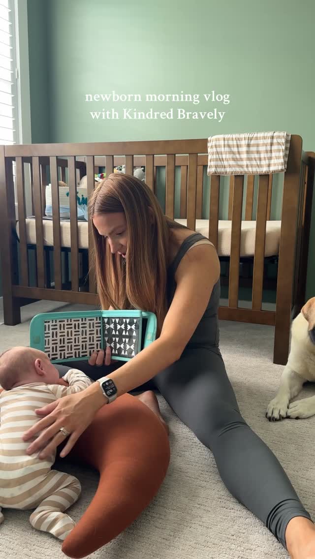 Instagram post by @breeesradd for Kindred Bravely. Caption reads: @kindredbravely is making this newborn stage and....