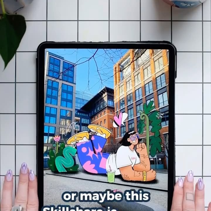 Instagram post by @pheebrobinson for Skillshare. Caption reads: [...] but have nooo clue where to begin,....