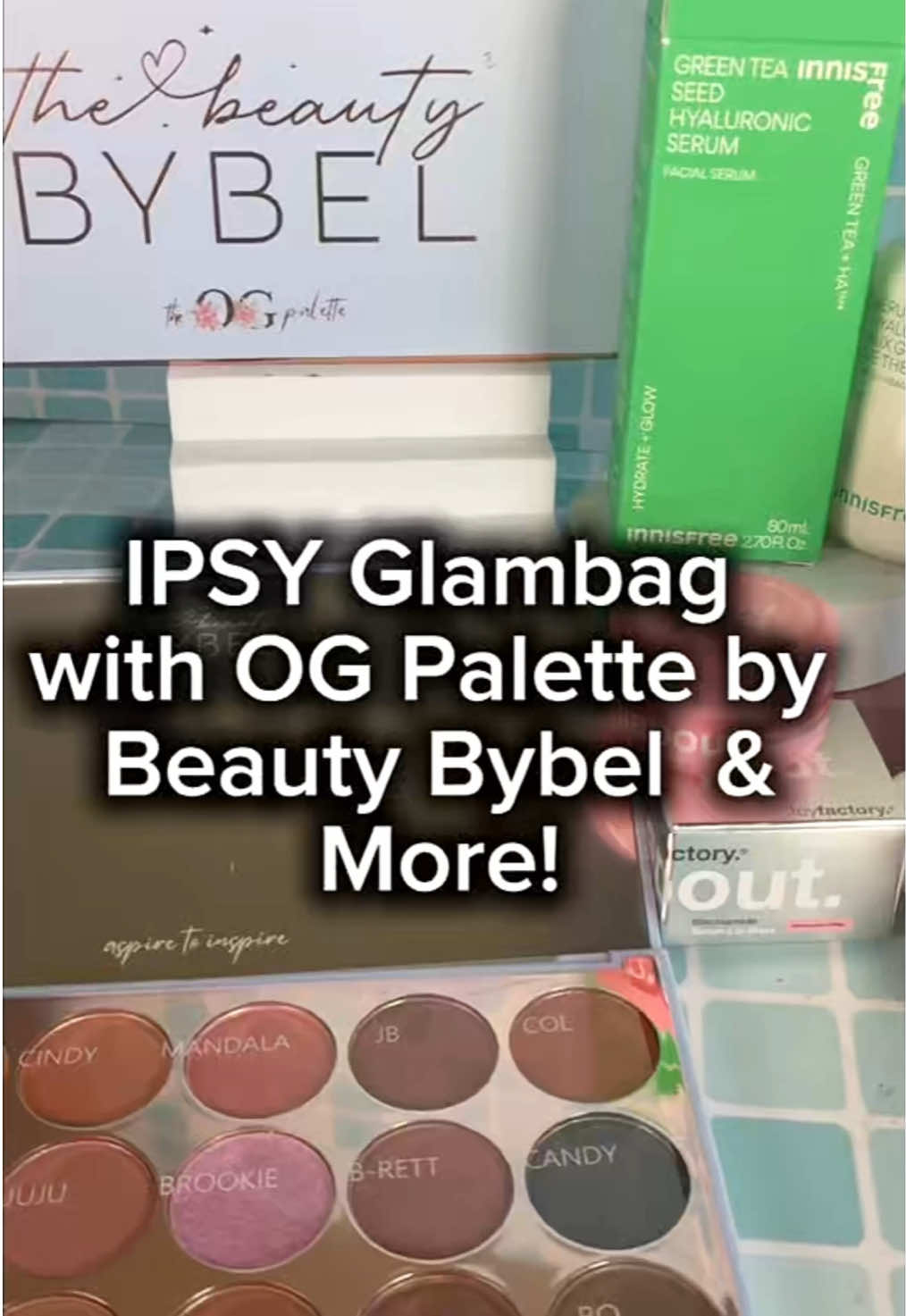 TikTok post by @maddyreviews for BOXYCHARM. Caption reads: https://linktr.ee/maddyreviews @IPSY @boxycharm....