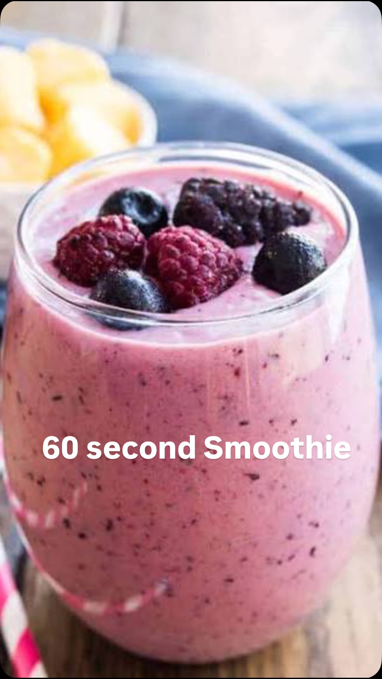 Instagram post by @harleypasternak for fairlife. Caption reads: 60 second smoothie!

The number one reason people....