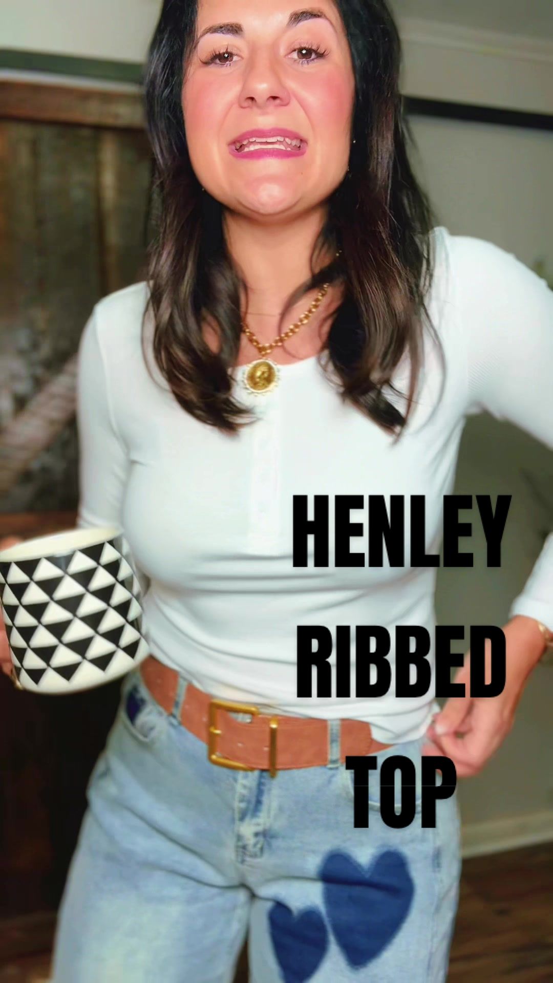 TikTok post by @laurenelizabeth_shop for PrettyGarden. Caption reads: [...] #womensfashion #momsoftiktok @PrettyGarden....