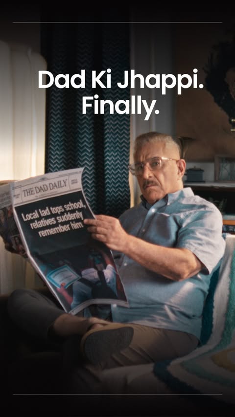 Instagram post by @daliptahil for CoinDCX. Caption reads: [...] Dad Ki Jhappi. Finally. #DadApproved....