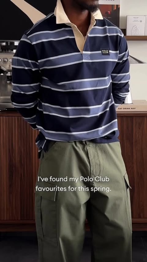 Instagram post by @francesco.teddy for Polo Club. Caption reads: [...] | Spring pick-ups from @poloclub.