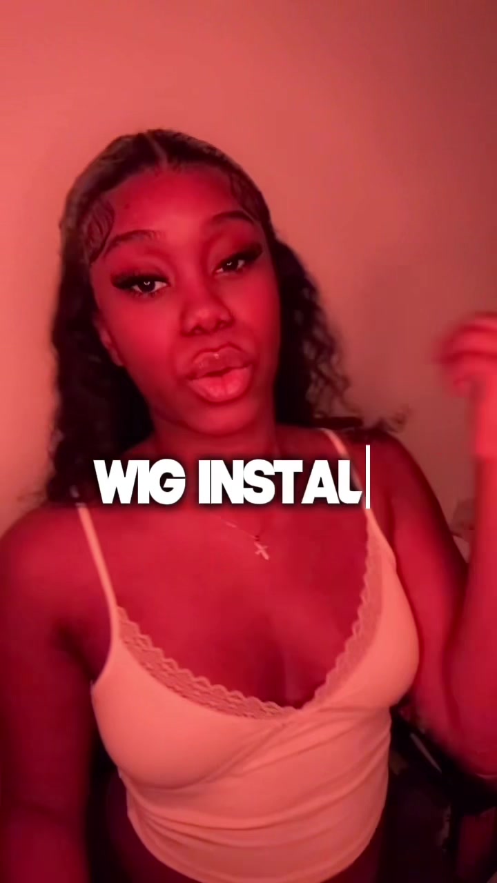 TikTok post by @grace_gnb for Idoli Hair. Caption reads: wig from @Idoli #wiginstall.