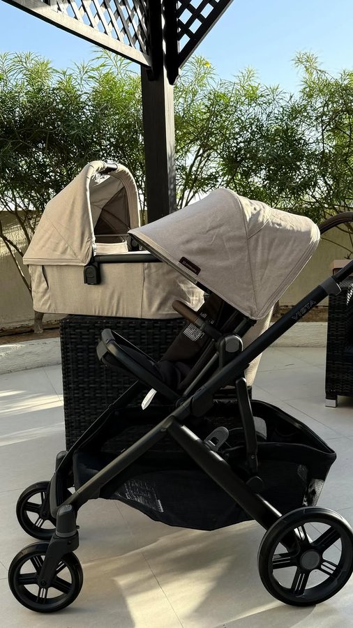 Instagram post by @therashha for UPPAbaby. Caption reads: [...] tons of research, I’ve chosen the....