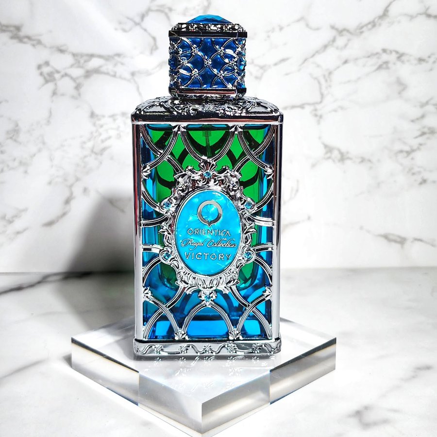 Instagram post by @alena07112 for Orientica Perfumes. Caption reads: Thanks to @orienticaperfumes, I was gifted their....