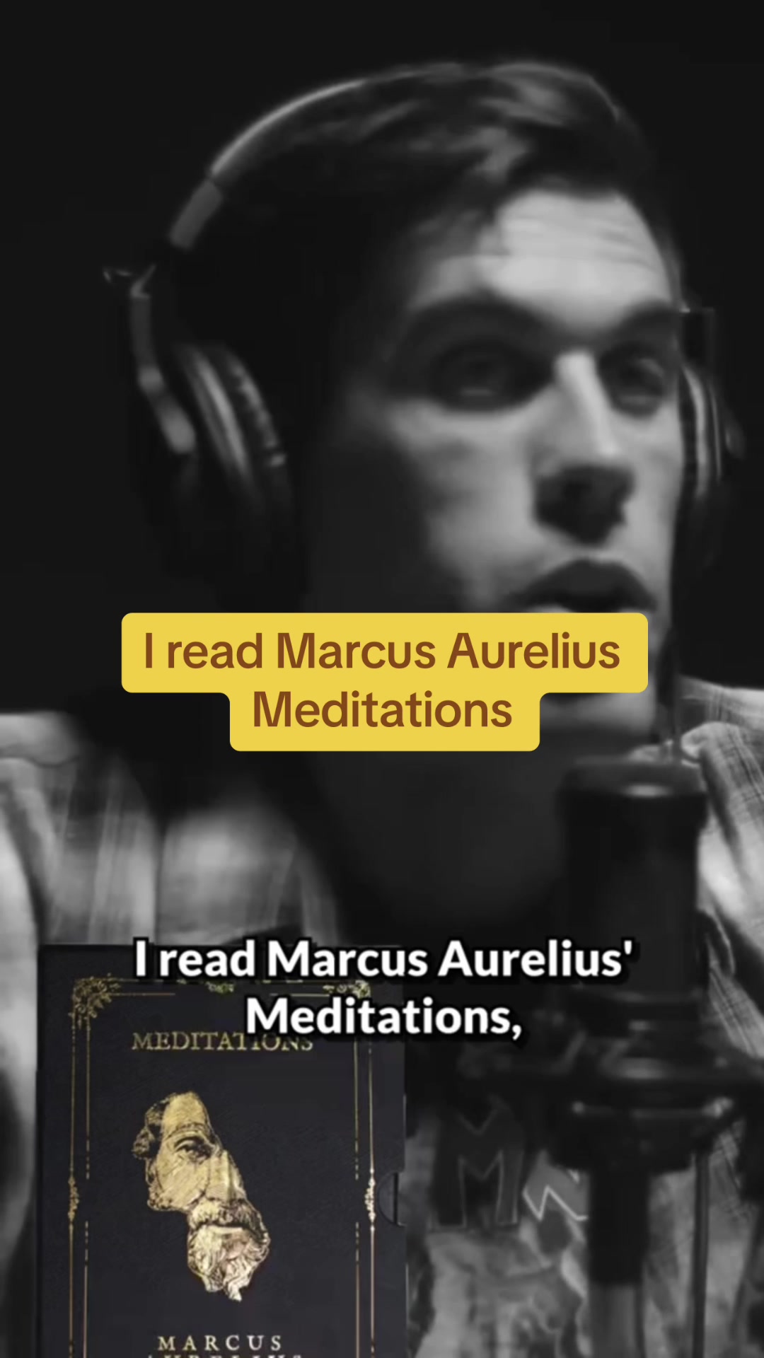 TikTok post by @shaq_mair44 for Daily Stoic. Caption reads: #stitch with @dailystoic #booktok #books....